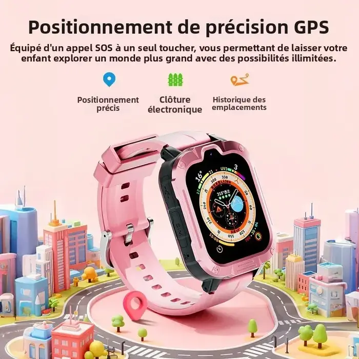 Nouveaux enfants montre intelligente 4G GPS WIFI appel vidéo SOS APP télécharger enfant Smartwatch caméra moniteur