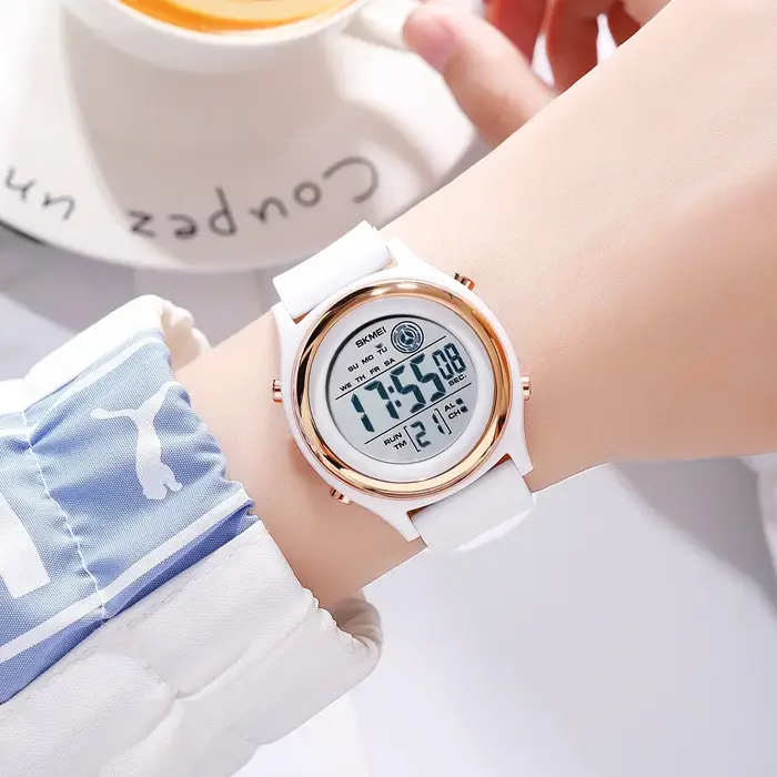 SKMEI 2094 femmes chronomètre dame montre-bracelet 50 M étanche antichoc reloj mujer rétro-éclairage affichage compte à rebours montres numériques