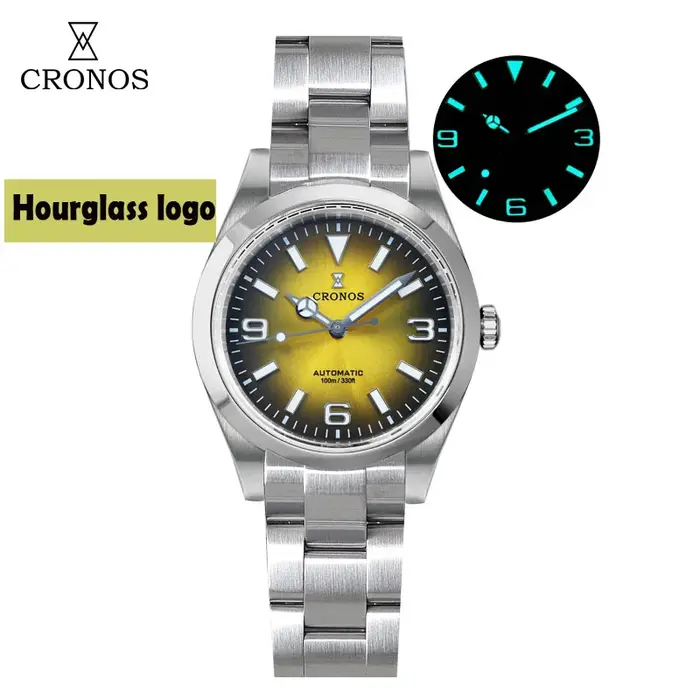 Cronos montres de luxe pour hommes 36mm explorer la série d'escalade montre de Sport pour Couples NH35 PT5000