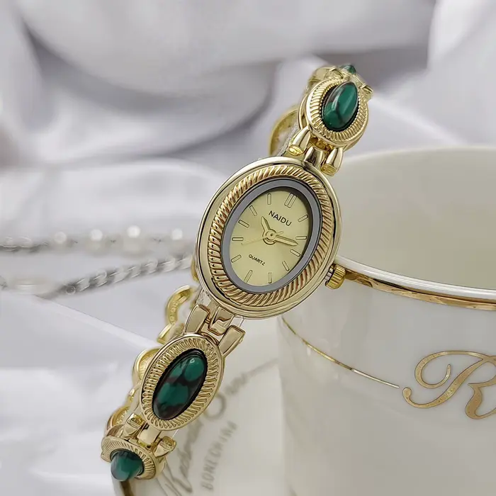 2025 Top marque de luxe ovale or femmes montres dames montres Bracelet doré femme horloge cadeau pou