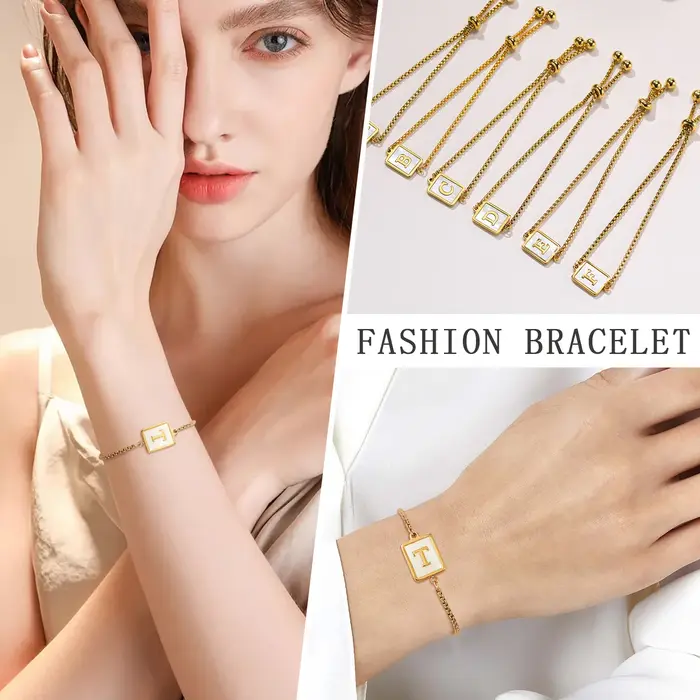 Bracelet coquillage lettre