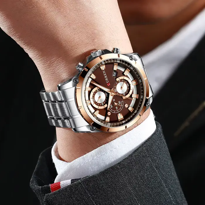 CURREN hommes montres haut tendance marque de luxe affaires automatique Date montre