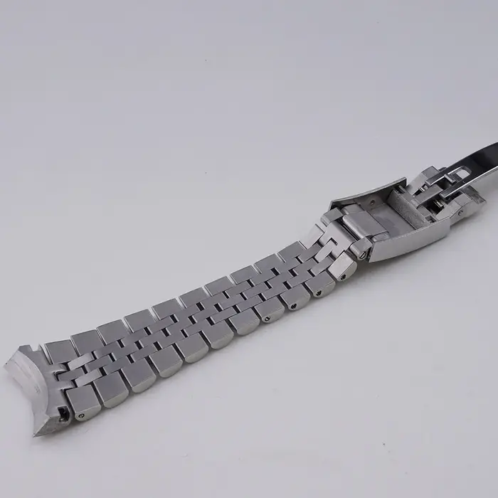 Rolamy 22mm jubilé Bracelet de montre pour Casio MDV-106 MDV-106A MDV-106B MDV106G MDV107 316L argent or solide lien fin