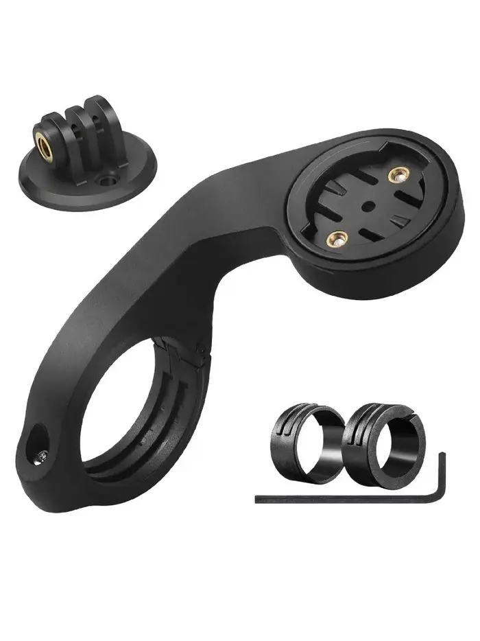 Support de guidon pour ordinateur de vélo Garmin, avec adaptateur GoPro, support de caméra pour vélo