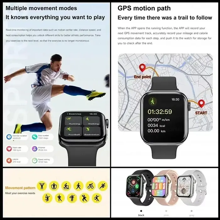 Montre connectée GPS 2026 Série 10 avec mémoire