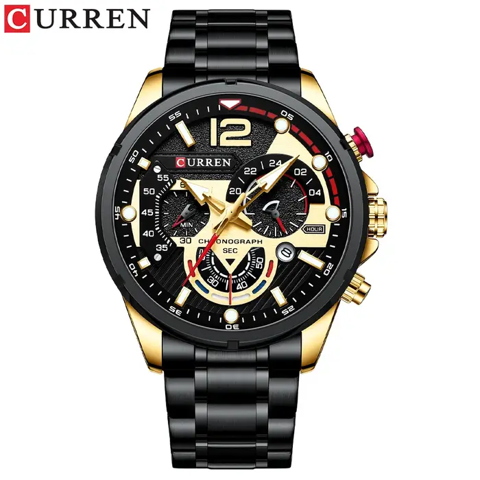 Nouvelles montres pour hommes haut de gamme marque CURREN Quartz montre