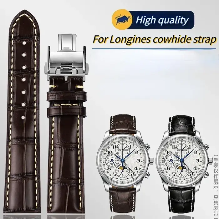 Bracelet de montre en cuir de vache
