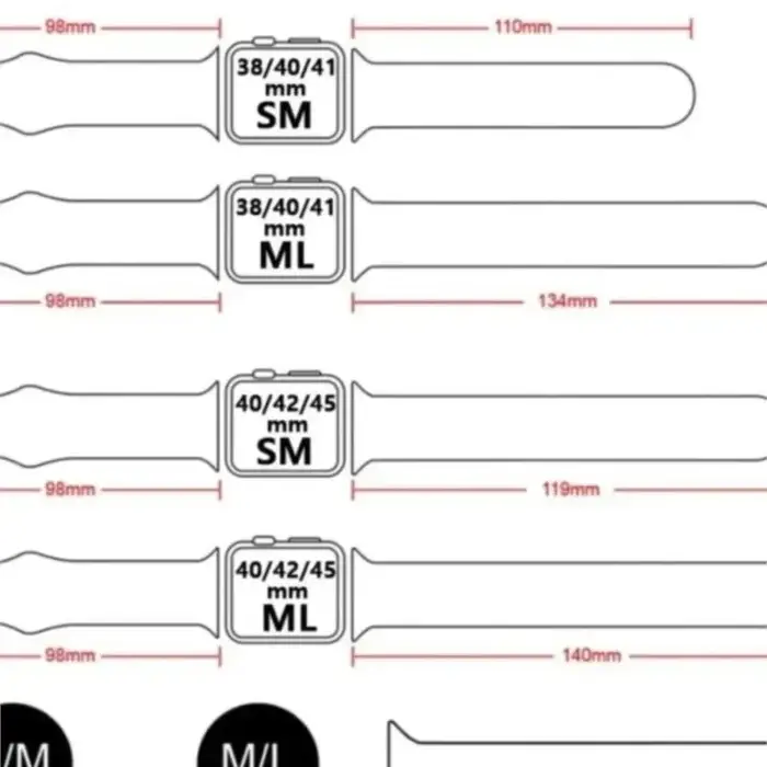Bracelet en silicone pour Apple Watch
