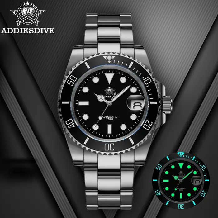 ADDIESDIVE montre automatique de luxe pour hommes 8215