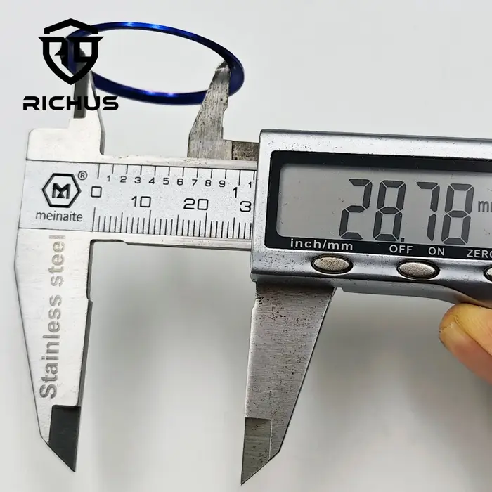 RICHUS 34mm * 28.8mm lunette en céramique de haute qualité noir bleu