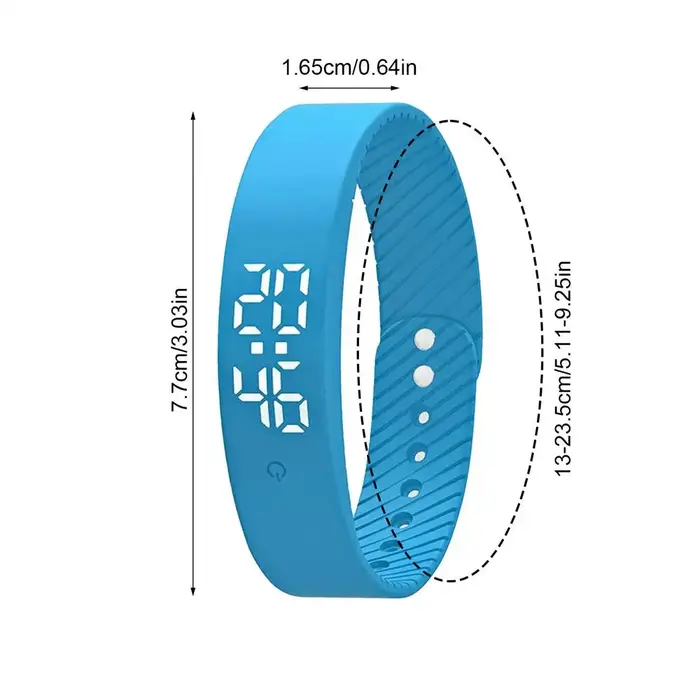 Bracelet d'alarme vibrant Smartwatch Bracelet de sport minuterie vibrante silencieuse 3 alarmes minu