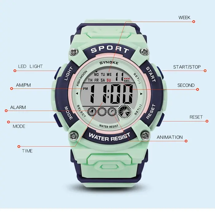 Montre d'étudiant montres pour femmes filles 50M