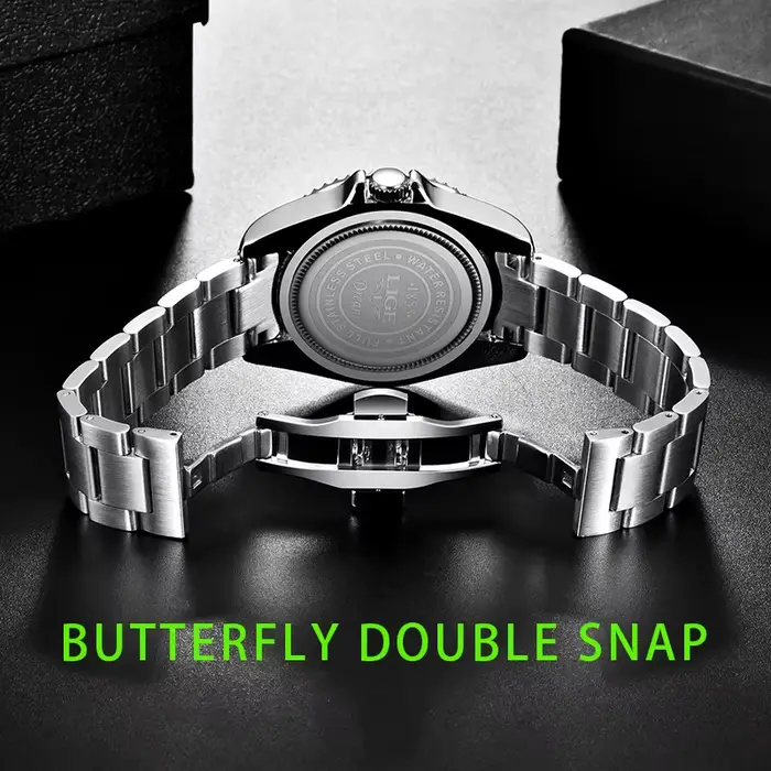 Montres LIGE 2026 pour Hommes – Montre de Plongée Tendance Étanche avec Date