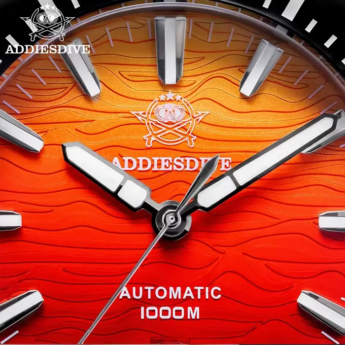 ADDIESDIVE montres automatiques pour hommes 1000M étanche saphir flamme nuages Texture luxe BGW9 lumineux nouvelle montre de plongée AD2526