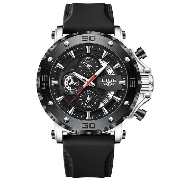 Montres pour hommes LIGE, marque haut de gamme, chronographe, calendrier lumineux, quartz, mode, aff