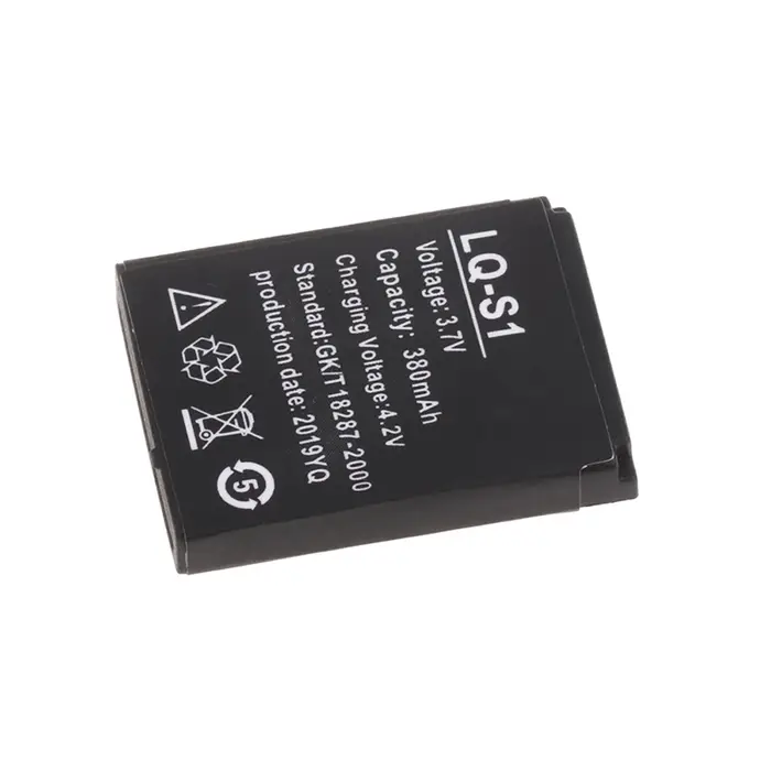S1 Smart Watch Batterie 3.7V 380mAh Rechargeable Eddie ion Polymère