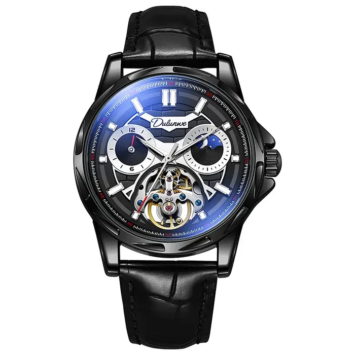 Montre squelette steampunk pour homme