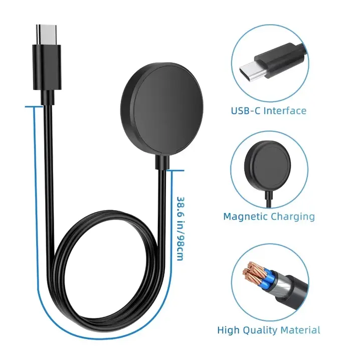 Chargeur USB-C pour Samsung Galaxy Watch 7/6/6 Classic/5/5 Pro/4/4
