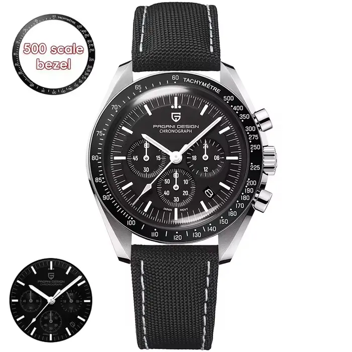 PAGANI DESIGN – montre de Sport pour hommes, marque de luxe, chronographe à Quartz automatique, étan