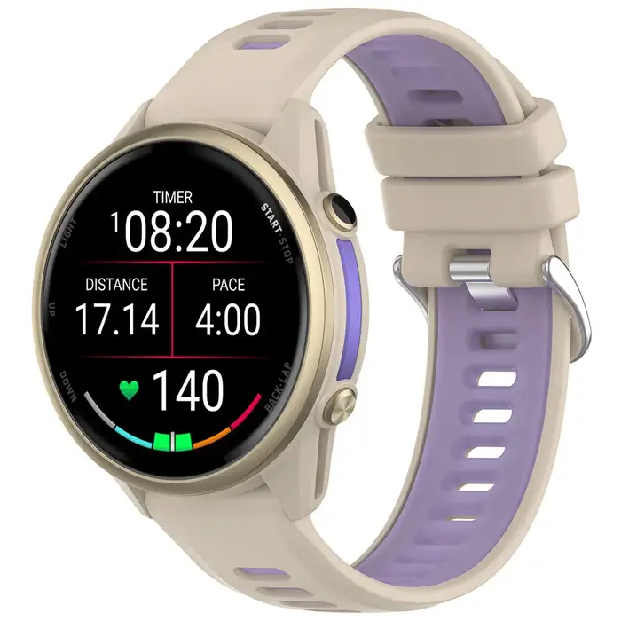 Bracelet de montre en silicone officiel pour Garmin Forerunner 970 Solar Sport