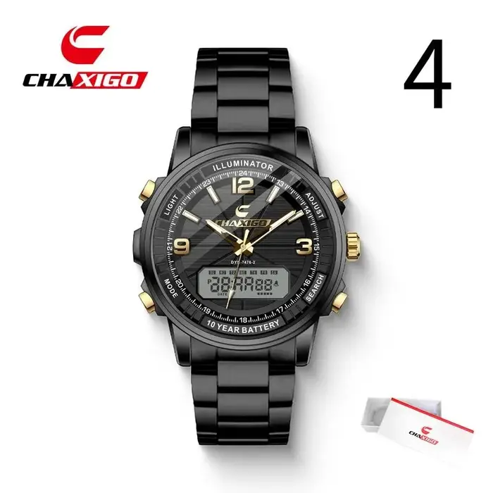 CHAXIGO montre-bracelet multifonctionnelle pour hommes d'affaires de mode