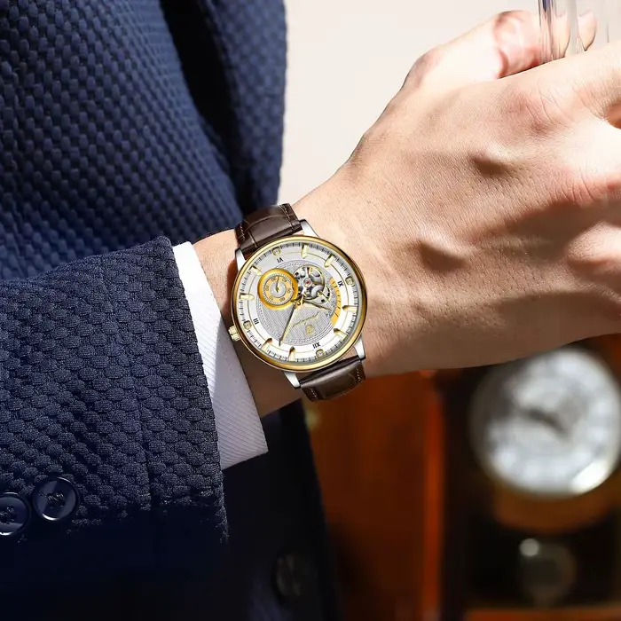 Montre automatique mécanique originale POEDAGAR pour homme