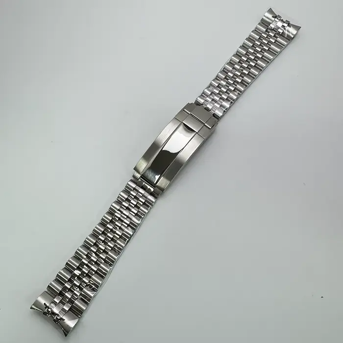 Bracelet Oyster/Jubilee en acier massif argenté