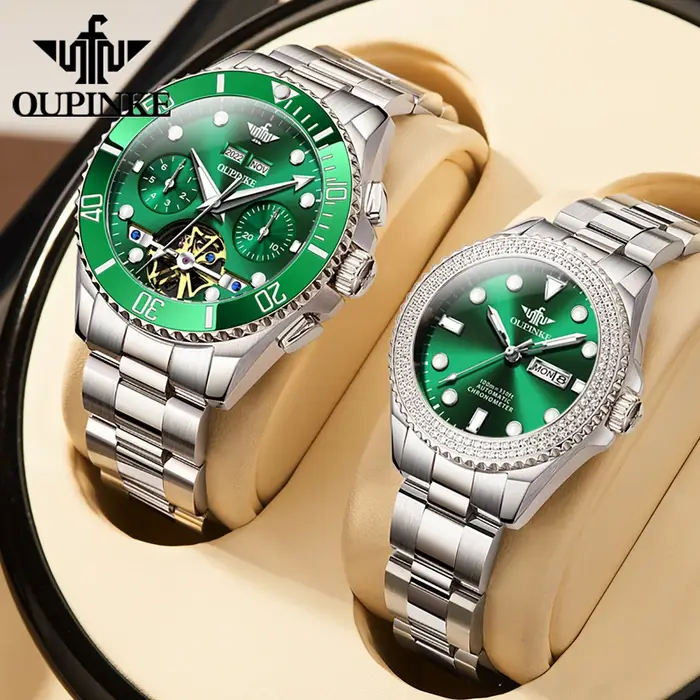 Paire de montres de couple pour hommes et femmes