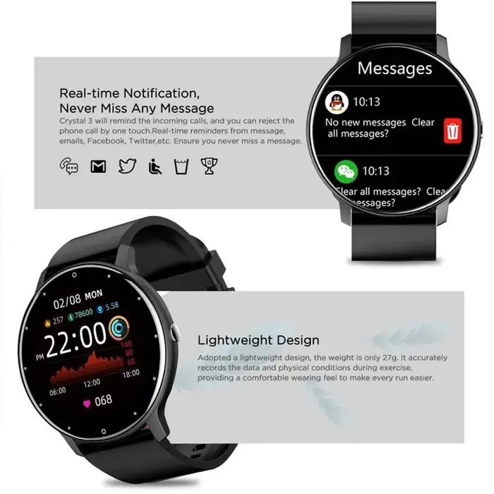 Nouvelle montre connectée Plus pour femmes et hommes