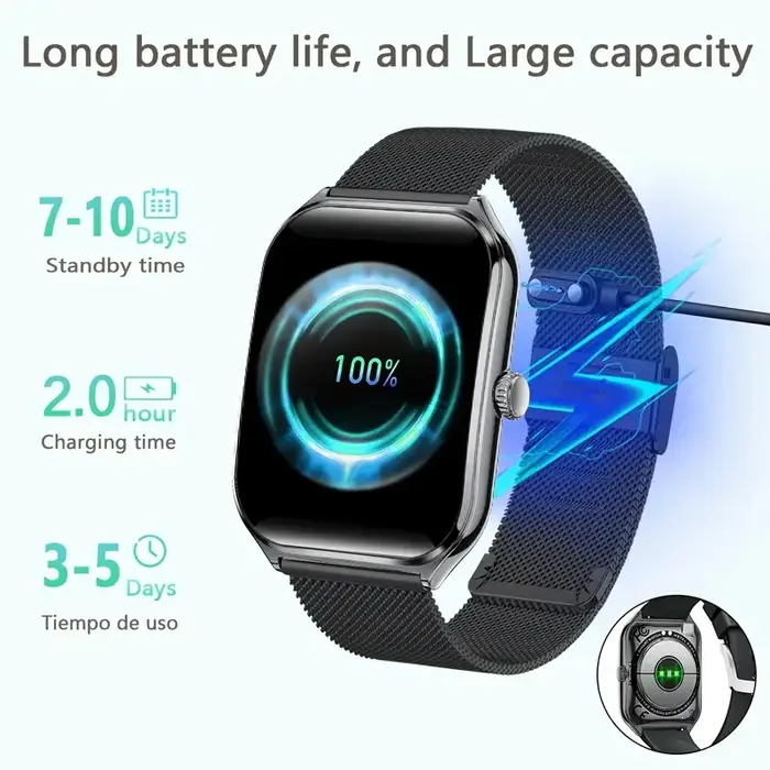 Nouvelle montre connectée ultra-fine 2026 pour hommes
