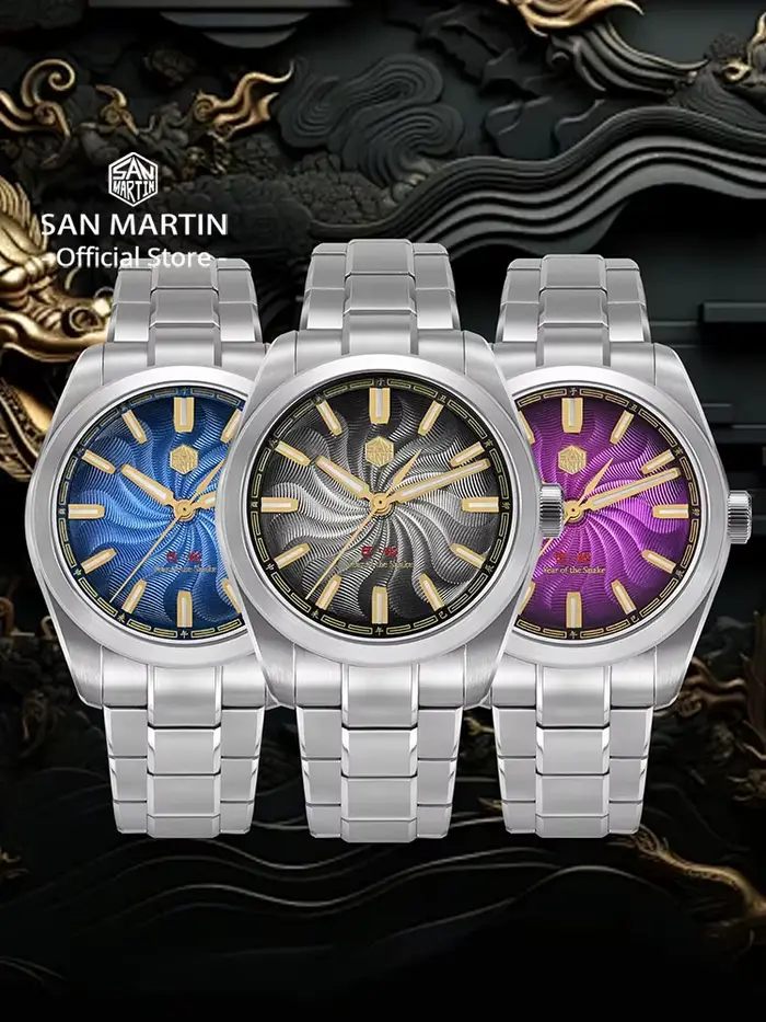 San Martin-Montre mécanique automatique pour homme