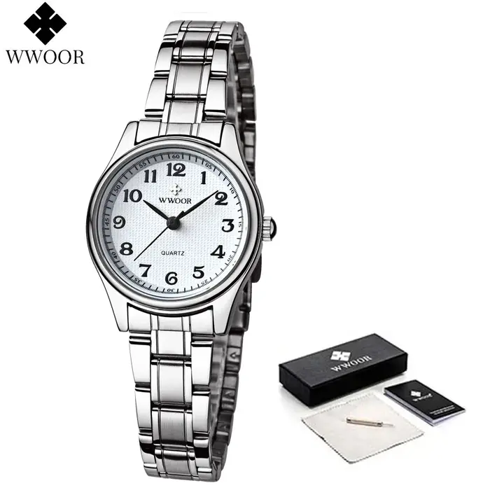 Montre WWOOR blanche pour femme