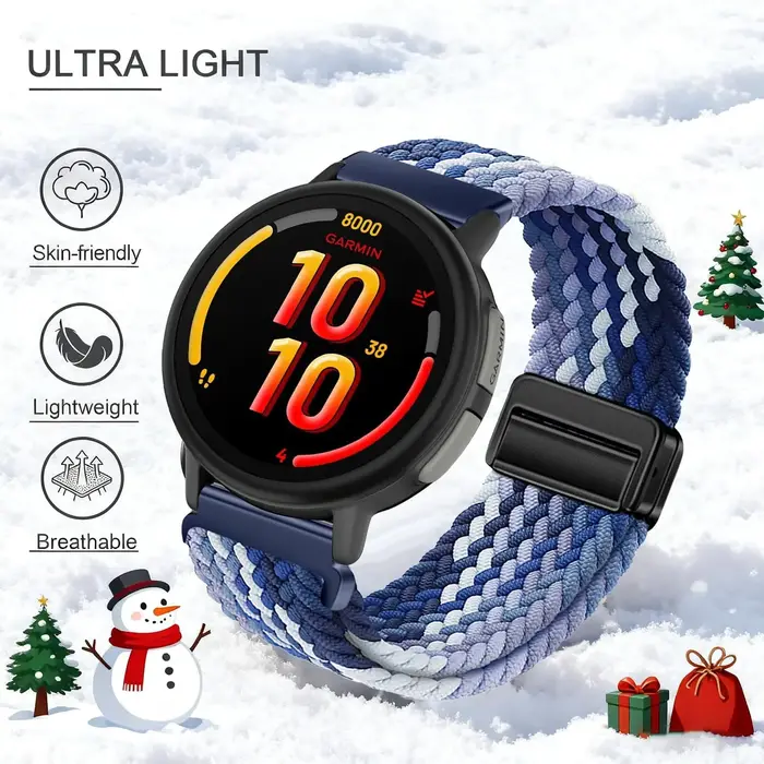 Bracelet en nylon tressé pour Garmin Bounce 2, bracelet réglable et respirant pour montre intelligente Garmin Bounce pour enfants, bracelet Correa