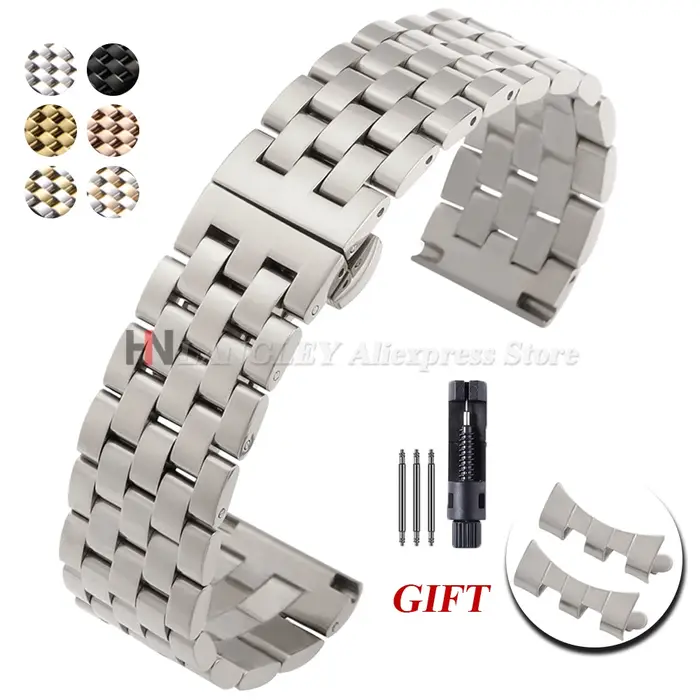 Bracelet de montre en acier inoxydable massif