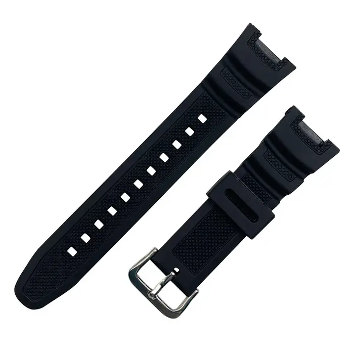 Bracelet de montre en Silicone noir pour Casio SGW-100 SGW100 hommes femmes en caoutchouc Sport étan