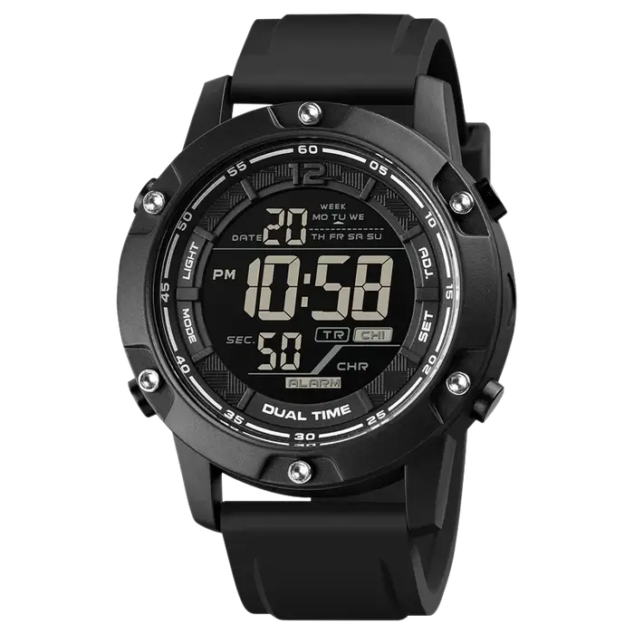SKMEI-Montre-bracelet étanche pour homme avec compte à rebours, mouvement numérique, lumière LED, mo