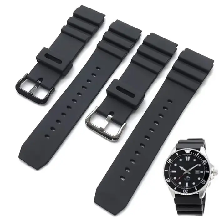 Bracelet de montre en caoutchouc de silicone