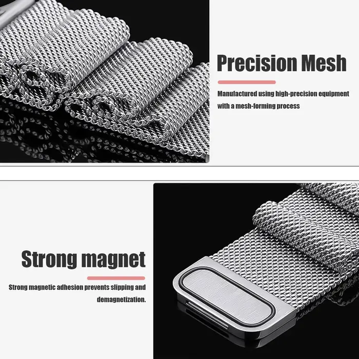 Bracelet milanais 22/26mm pour montre Garmin Fenix 8 51 /Epix Pro Gen2 51mm 47mm/6X 7X Pro/Fenix 5XPlus forerunner 570 965