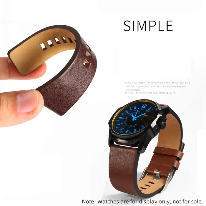 Bracelet de montre en cuir pour hommes, pour Diesel DZ7396 DZ1206 DZ1399 DZ1405, 22-32mm, Bracelet de montre de remplacement, grande taille