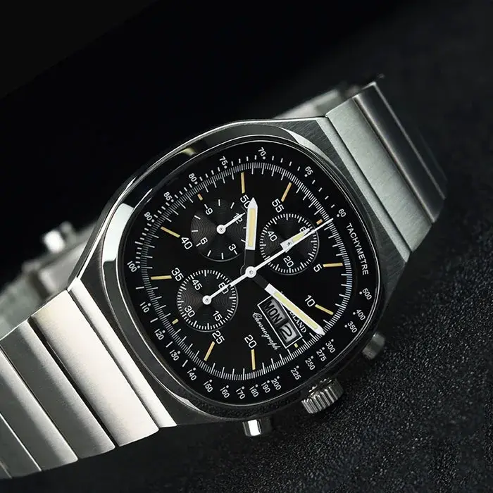Montre chronographe carrée PAGANI DESIGN pour homme, mouvement japonais Miyota OS000, saphir, étanche, acier inoxydable, montre sport.