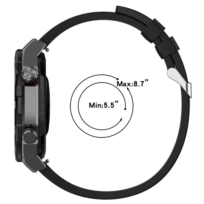 Bracelet en Silicone d'origine pour Huawei montre ultime/GT 5 4 46mm/GT 5 Pro 46mm Smartwatch