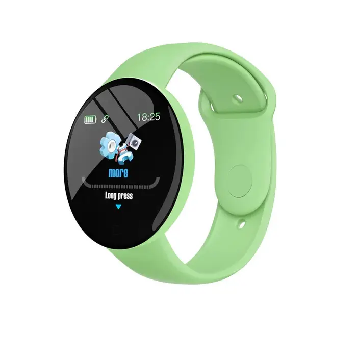 Montre connectée D18, écran couleur circulaire