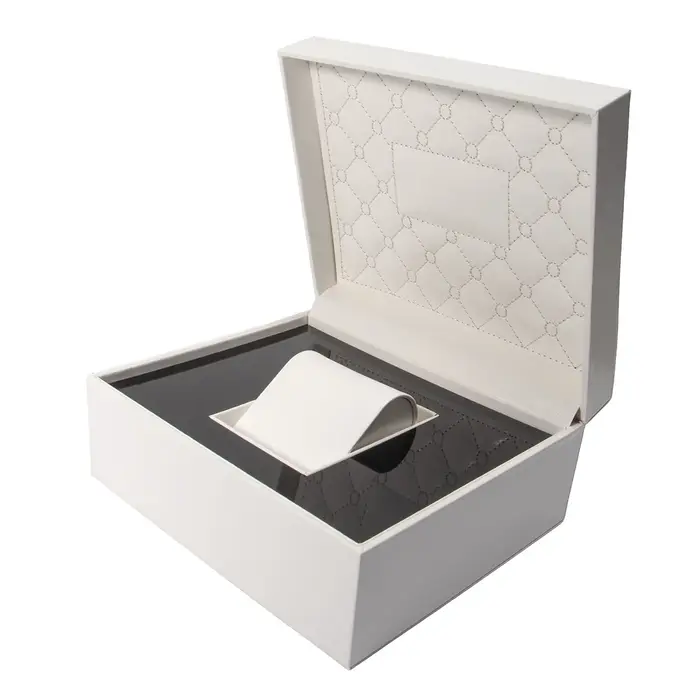 Boîte à montre de luxe en cuir PU, carrée, 1 emplacement, organisateur de bijoux, présentoir pour br