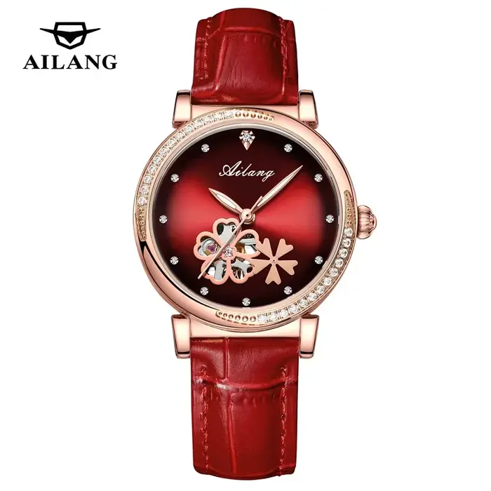 Nouvelle Montre Femme Rotative à Fleurs