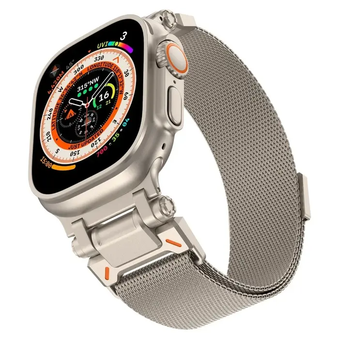 Bracelet milanais magnétique pour Apple Watch Ultra 3 49mm