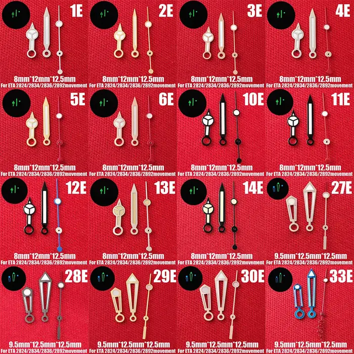 Accessoires de montre aiguilles