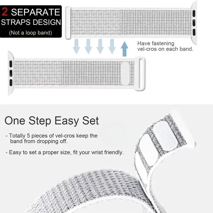 Bracelet en nylon sport pour Apple Watch Ultra 3 2 1 49mm 11 10 42mm 46mm 9 8 7 45mm 41mm