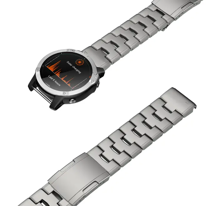 Bracelet de montre en métal titane à ajustement rapide