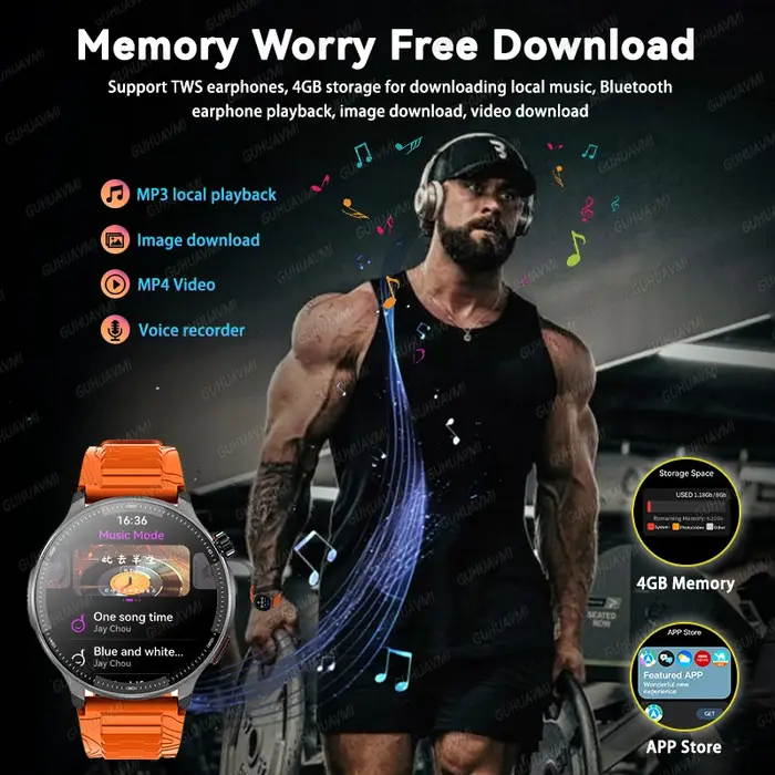 Nouvelle montre connectée GPS 2026 avec cartes hors ligne pour sports de plein air