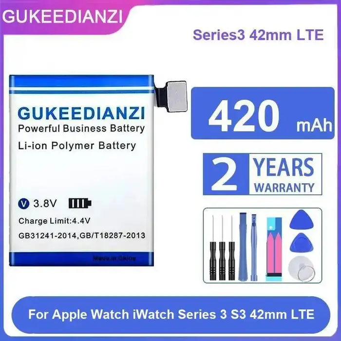 Batterie Ultra GPS 300-700 mAh pour Apple Watch Series 41MM 44MM 45MM SE SE2 1 2 3 4 5 6 7 8 9 40MM LTE 38MM 42MM
